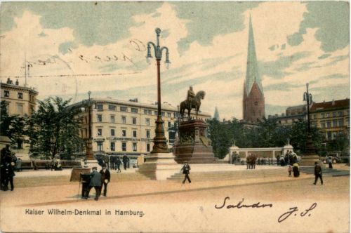 Hamburg - Kaiser Wilhelm Denkmal
