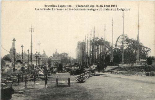 Bruxelles - Esposition - Incendie 1910