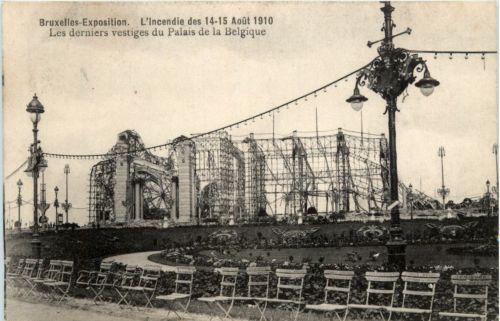 Bruxelles - Esposition - Incendie 1910