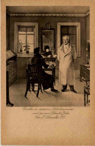 Goethe in seinem Arbeitszimmer