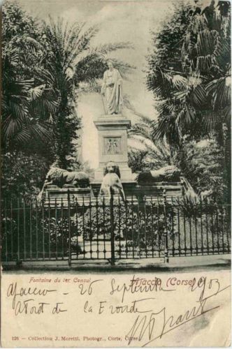 Ajaccio - fontaine du 1er Consul