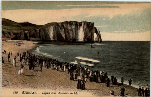 Etretat - Depart d un Aviateur