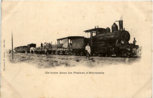 Un train dans les Plaines d Abyssinte - Chemin der Fer