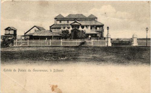 Djibouti - Entree du Palais du Gouveneur