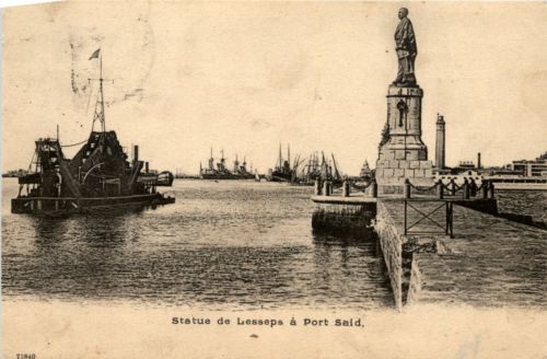 Port Said - Statue de Lesseps