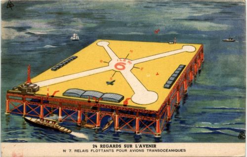 Relais Flottants pour avions Transoceaniques