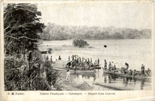 Oubangui - Depart d un Convoi