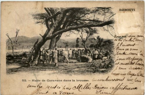 Djibouti - Halte de caravane dans la brousse