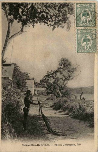 Nouvelles Hebrides - rue du Commerce