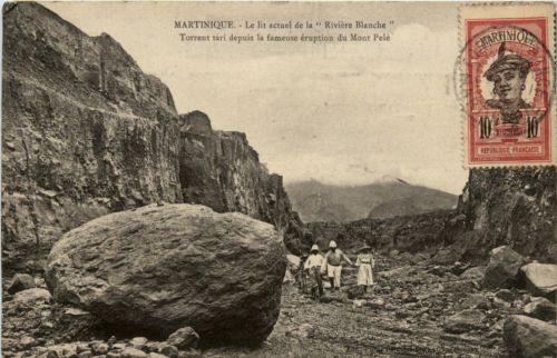 La lit actuel de la Riviere Blanche