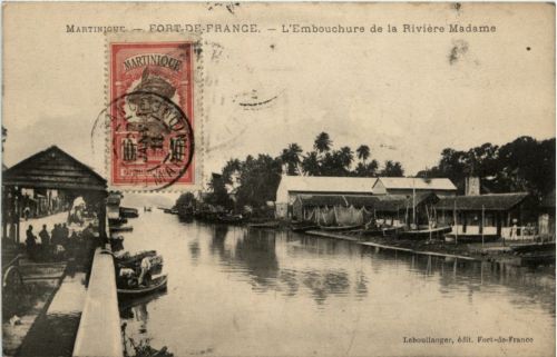 Fort de France - L Embouchure de la Riviere Madame