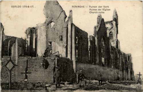Reninghe - Ruinen der Kerk