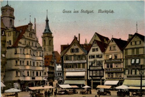 Gruss aus Stuttgart - Marktplatz