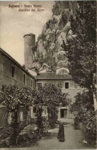 Subiaco - Sacro speco - giardino del Corvi