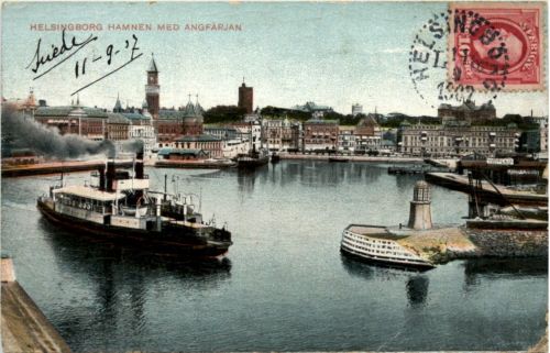 Helsingborg Hamnen med Angfärjan