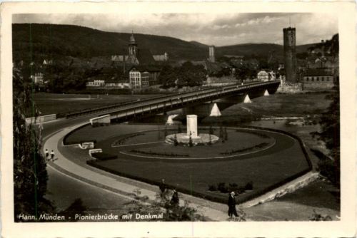 Hann. Münden - Pionierbrücke mit Denkmal