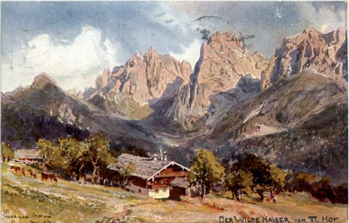 Der Wilde Kaiser - Künstlerkarte Harison Cumpton