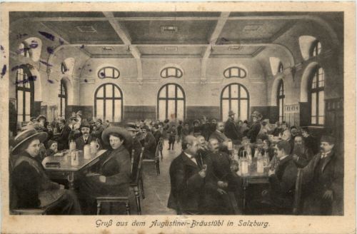 Salzburg - Gruss aus dem Augustiner Bräustübl