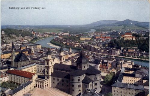 Salzburg vom Flugzeug