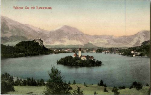 Veldeser See mit Karawanken