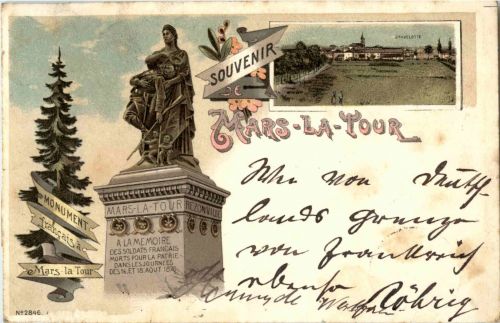 Souvenir de Mars La Tour - Litho