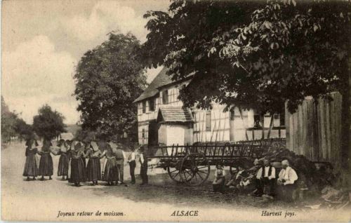 Joyeux retour de moisson - Alsace