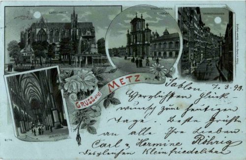 Gruss aus Metz - Litho