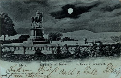 Metz - Esplanade mit Denkmal