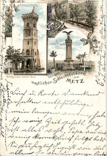 Gruss aus Metz - Litho