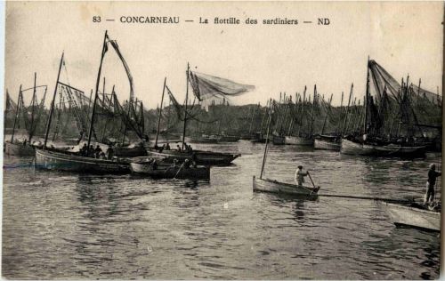 Concarneau - La flottille des sardiniers
