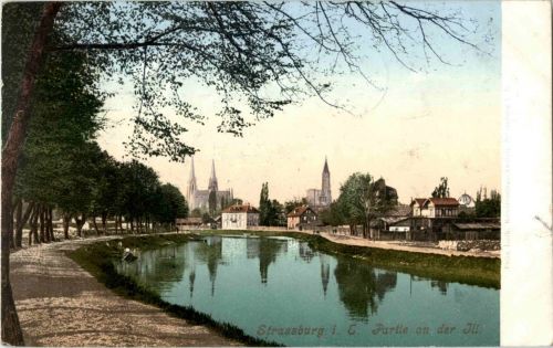 Strassburg - Partie an der ill
