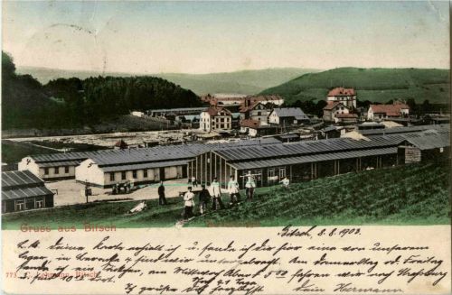 Gruss aus Bitsch - Barackenlager