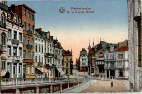 Blankenberghe - Le rue et rampe Malecot