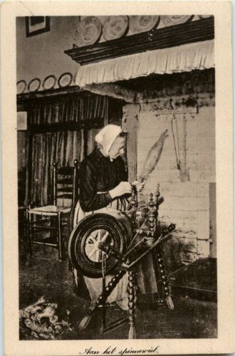 Aan het spinnewiel