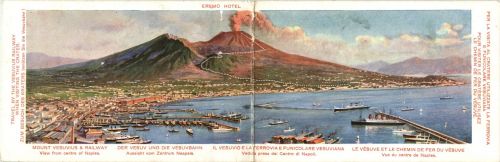 Il versuvio e La Ferrovia E Funicolare - Klappkarte