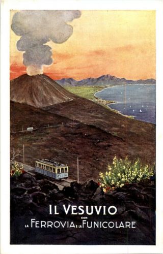 Napoli - Il vesuvio Ferrovia e la Funicolare