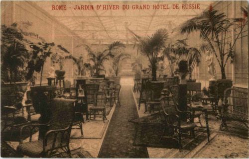 Roma - Jardin d Hiver du Grand Hotel de Russie