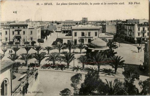 Sfax - La place Gerome Fidelle