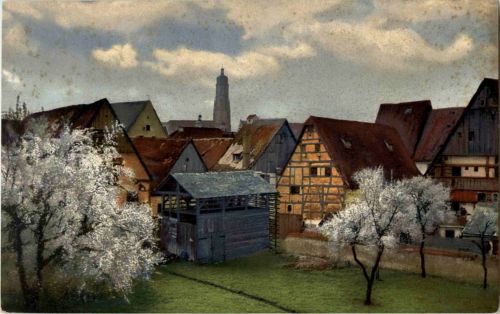 Nördlingen - Blick von der Stadtmauer