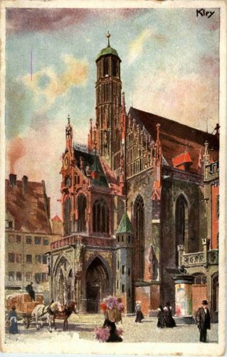 Nürnberg - Bayrische Jubiläums Landesausstellung 1906 - Künstlerkarte Kley
