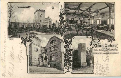 Gruss vom kleinen Seeberg - Gotha - Zeppelin