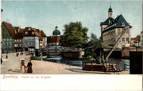 Bamberg - Partie an der Regnitz