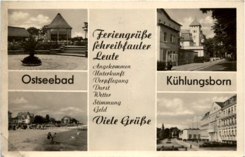 Ostseebad Kühlungsborn - Feriengrüsse aus Kühlungsborn