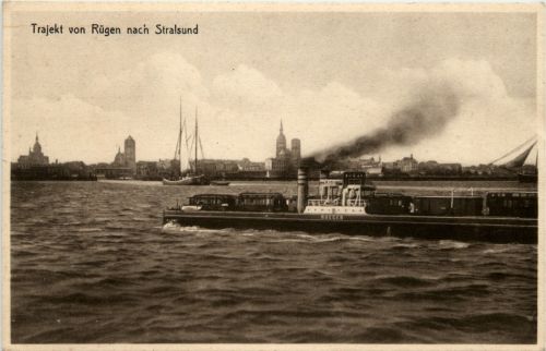 Trajekt von Rügen nach Stralsund