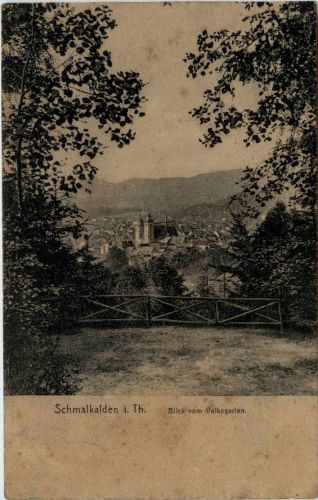 Schmalkalden - Blick vom Volksgarten