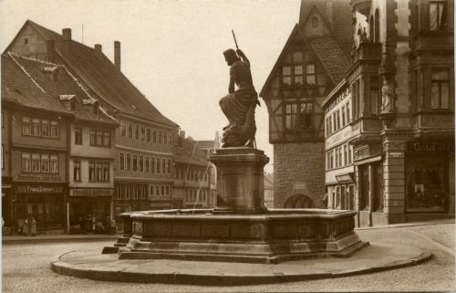 Nordhausen - Neptun-Brunnen a.d.Kornmarkt