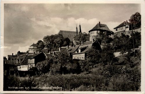 Nordhausen - Stadtumwallung mit Dom