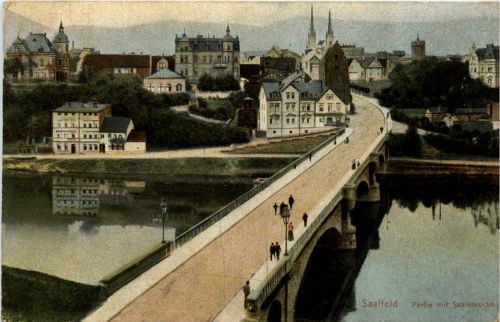 Saalfeld - Partie mit Saalebrücke