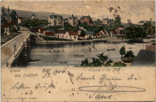Saalfeld - Eingang in die Stadt