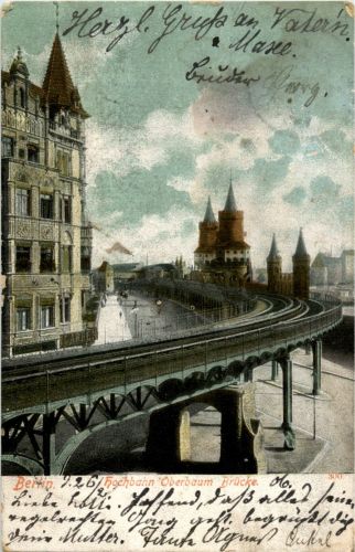 Berlin - Hochbahn Oberbaum Brücke